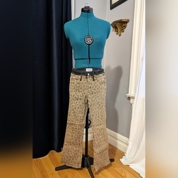 Frame Denim Leopard Le Crop Mini Boot, 24 - Picture 3 of 11